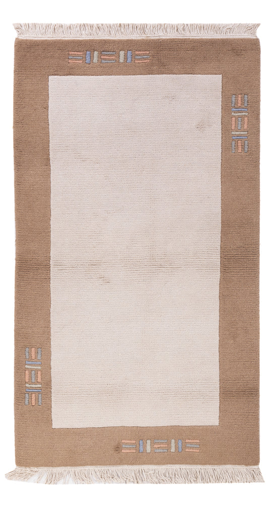 Tapis Népalais - 160 x 90 cm - crème