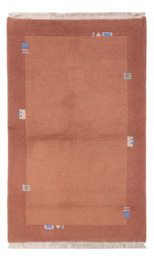Tapis Népalais - 160 x 90 cm - terracotta