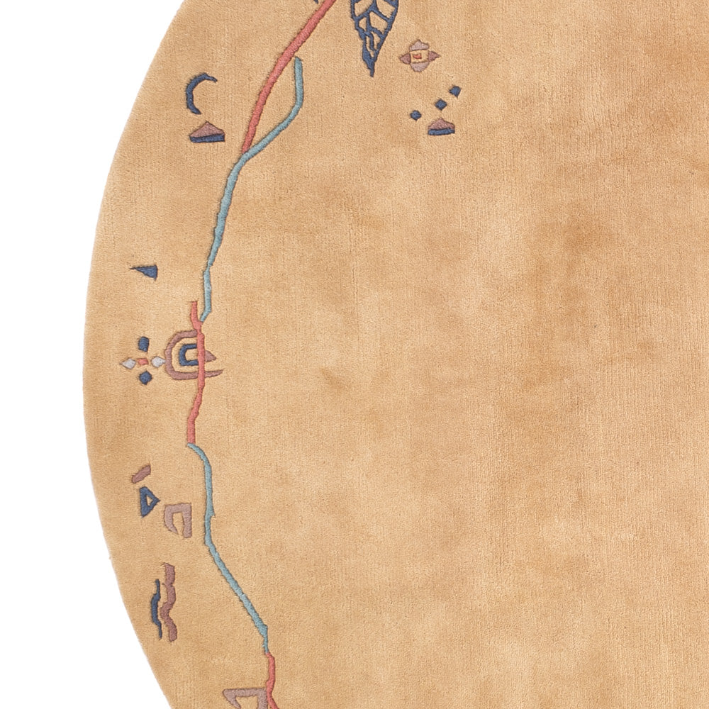 Tapis Népalais - 240 x 240 cm - beige