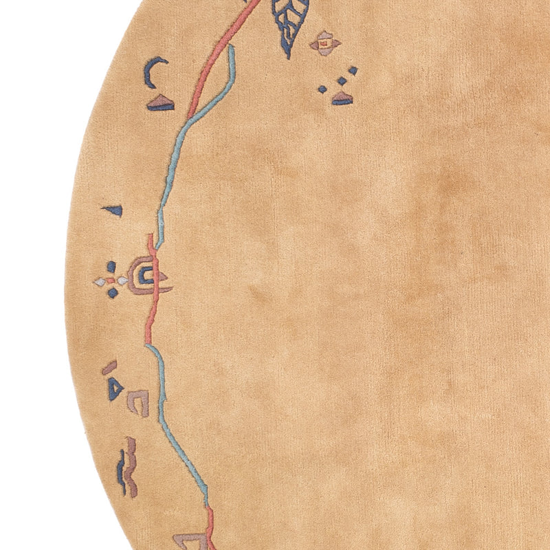 Tapis Népalais - 240 x 240 cm - beige