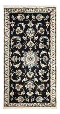 Tapis persan - Nain - 130 x 70 cm - bleu foncé