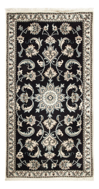 Tapis persan - Nain - 130 x 70 cm - bleu foncé