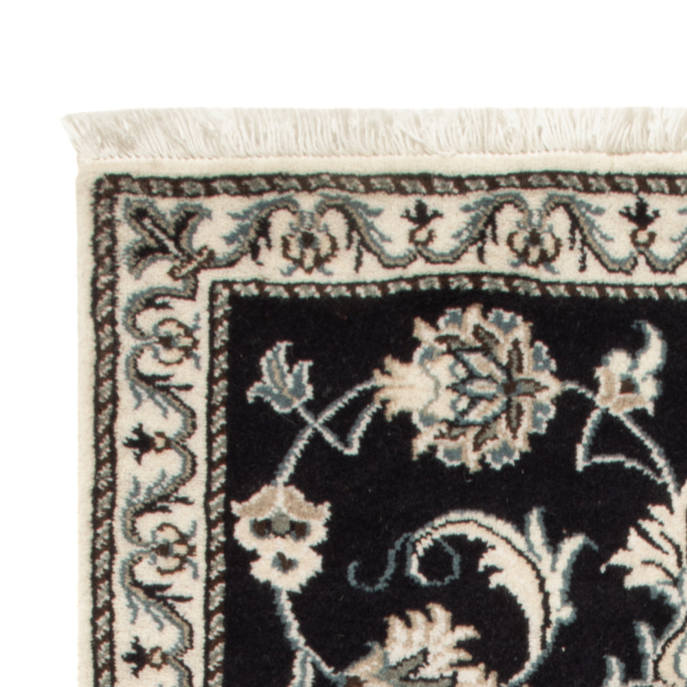 Tapis persan - Nain - 130 x 70 cm - bleu foncé