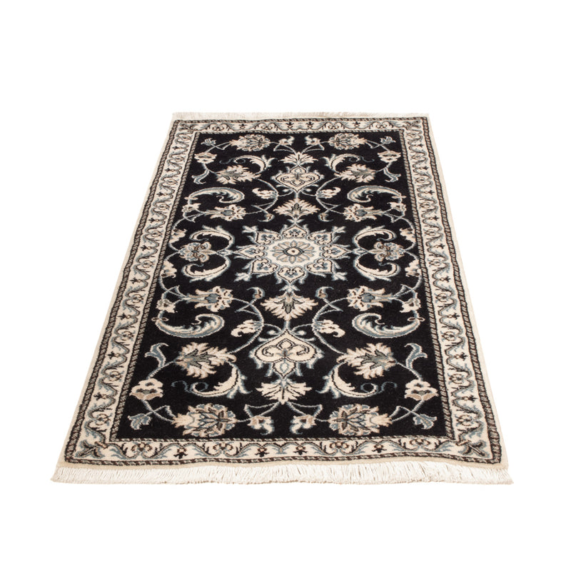 Tapis persan - Nain - 130 x 70 cm - bleu foncé