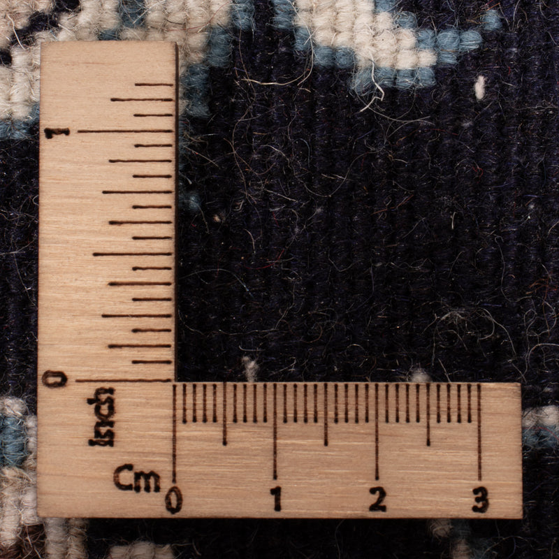 Tapis persan - Nain - 130 x 70 cm - bleu foncé