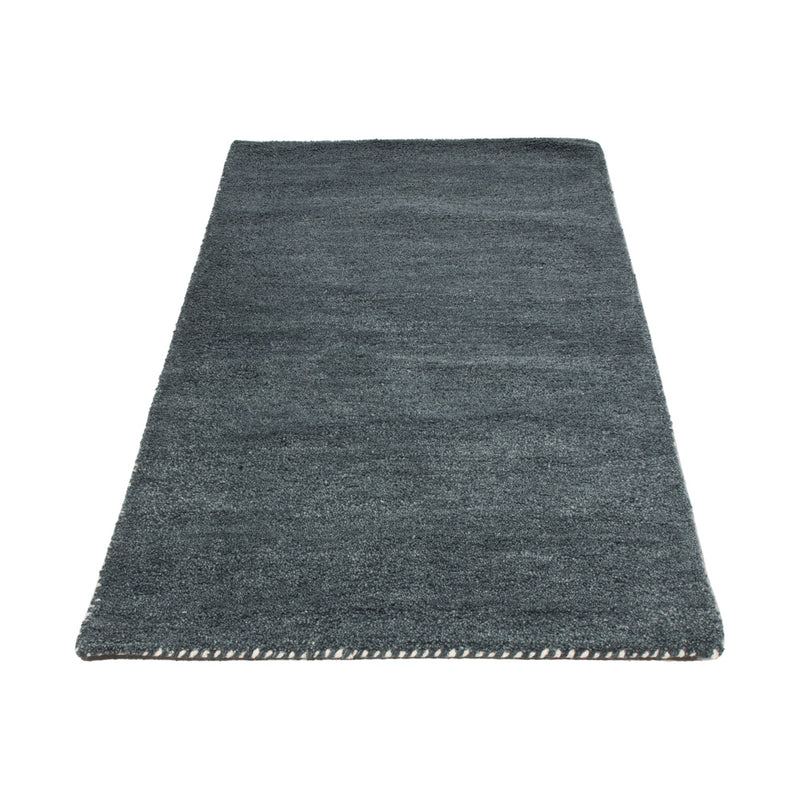 Tapis en laine - 143 x 72 cm - bleu pétrole