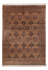 Tapis afghan - Boukhara - 344 x 246 cm - beige foncé