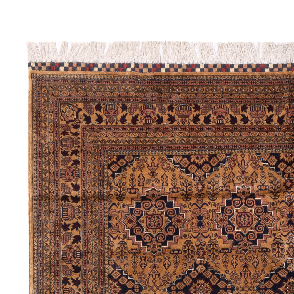 Tapis afghan - Boukhara - 344 x 246 cm - beige foncé