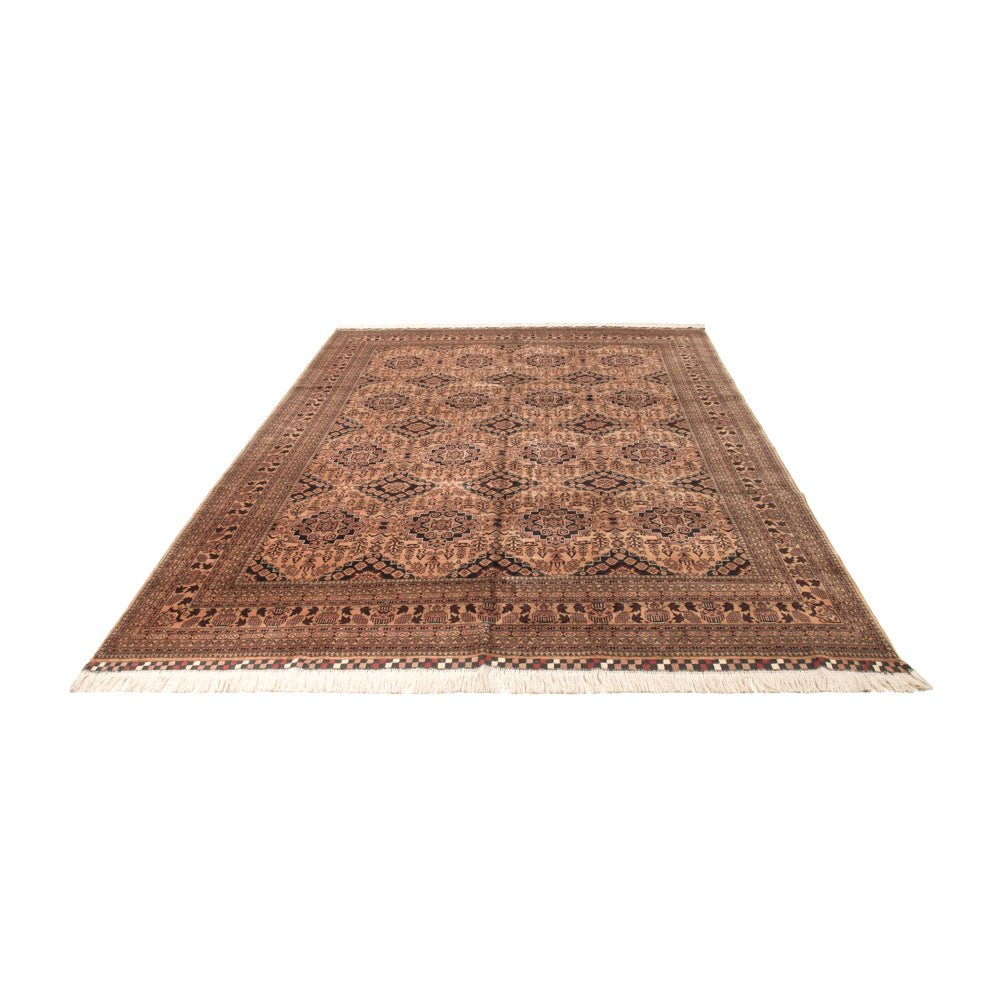 Tapis afghan - Boukhara - 344 x 246 cm - beige foncé