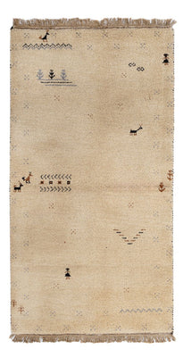 Tapis Gabbeh - Indus - 160 x 90 cm - beige