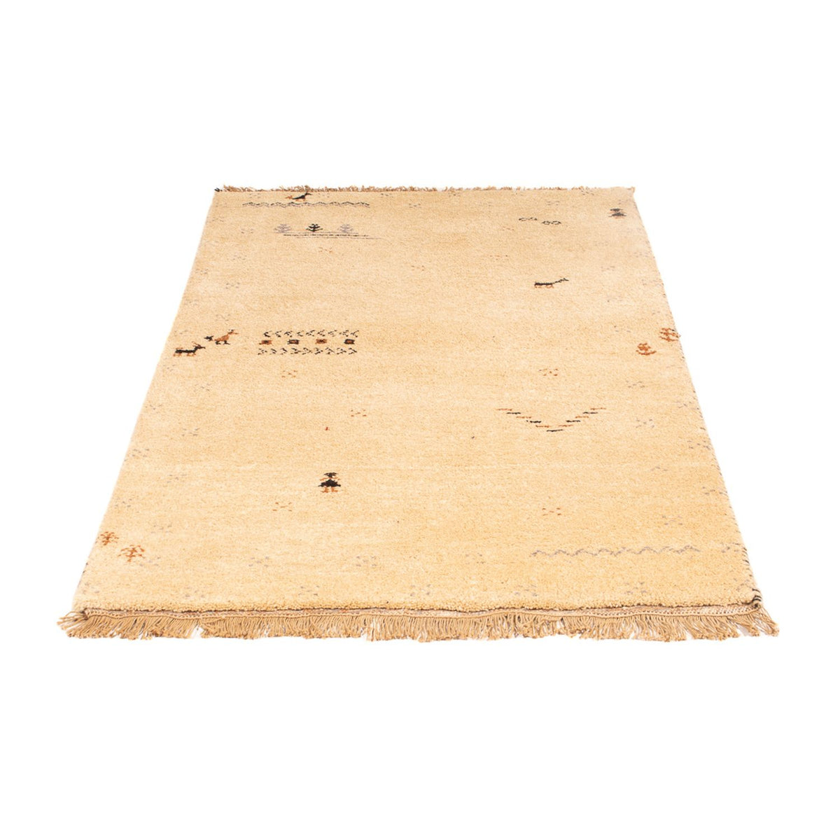 Tapis Gabbeh - Indus - 160 x 90 cm - beige