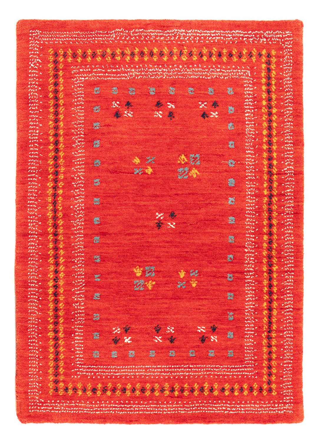 Tapis Gabbeh - Loribaft Softy - 90 x 60 cm - rouge