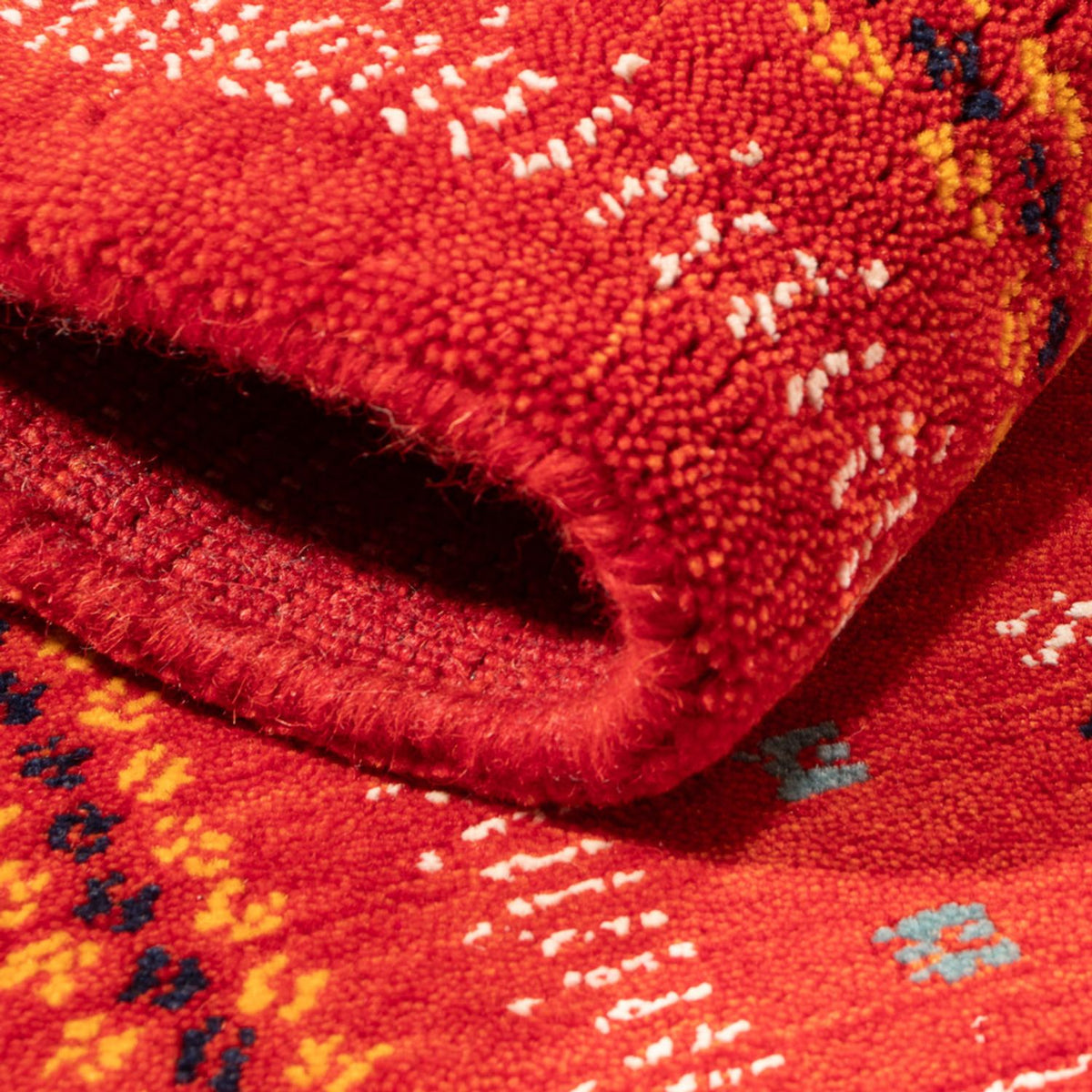 Tapis Gabbeh - Loribaft Softy - 90 x 60 cm - rouge