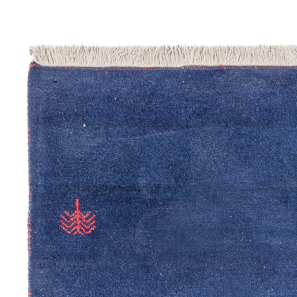 Tapis Gabbeh - Indus - 180 x 120 cm - bleu foncé