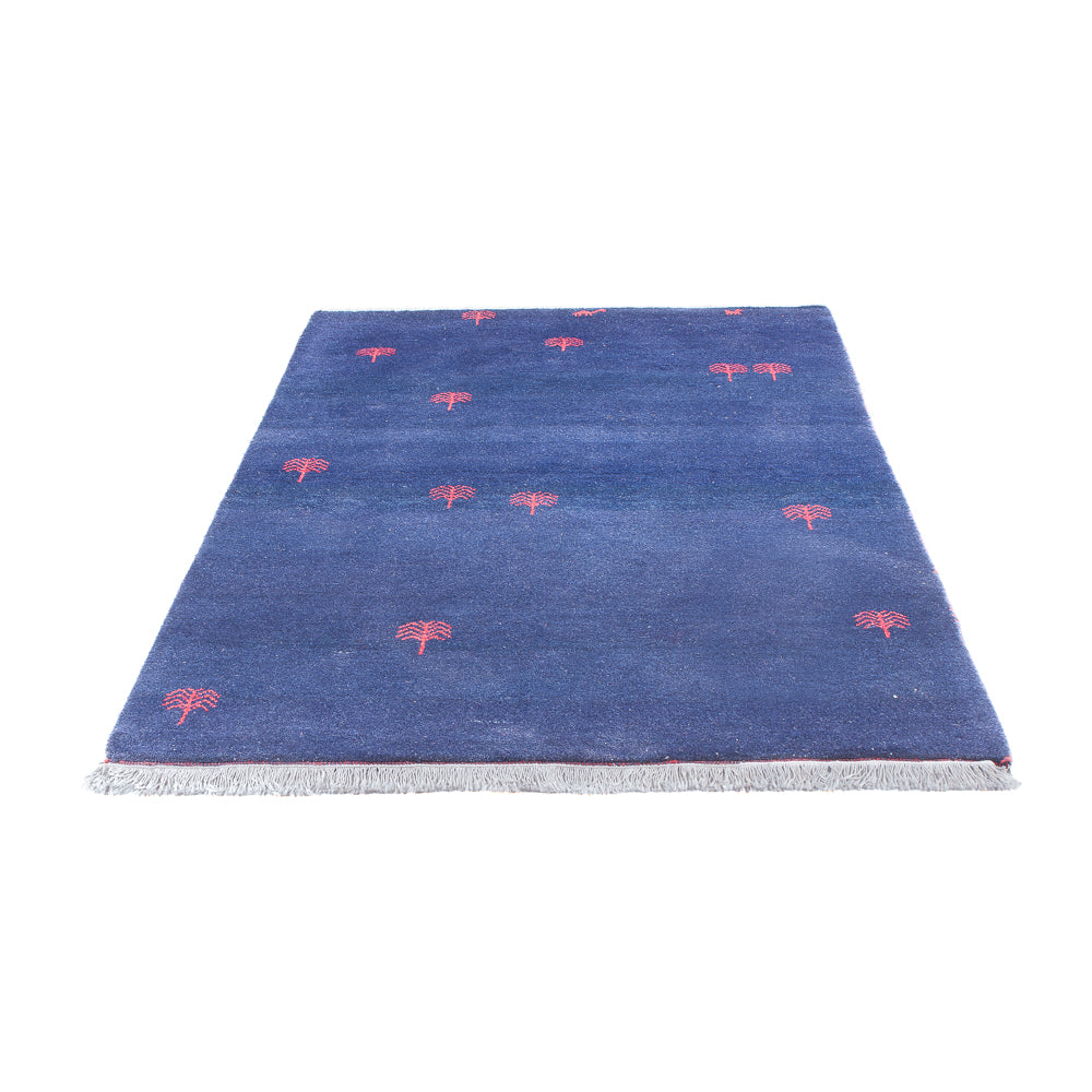 Tapis Gabbeh - Indus - 180 x 120 cm - bleu foncé