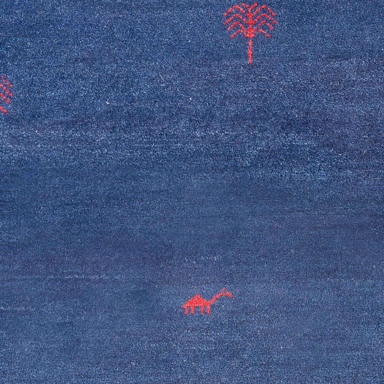 Tapis Gabbeh - Indus - 180 x 120 cm - bleu foncé