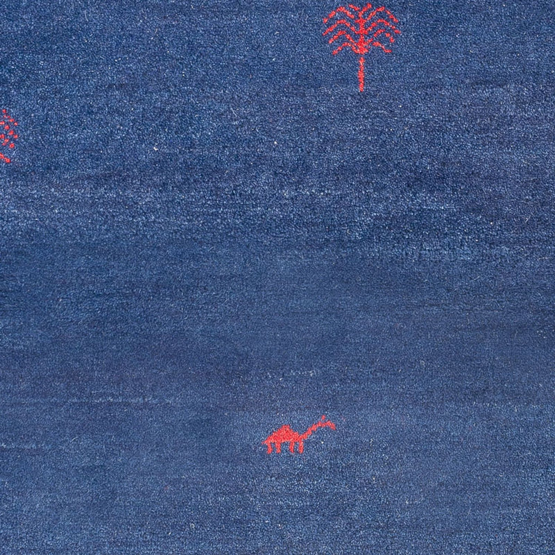 Tapis Gabbeh - Indus - 180 x 120 cm - bleu foncé