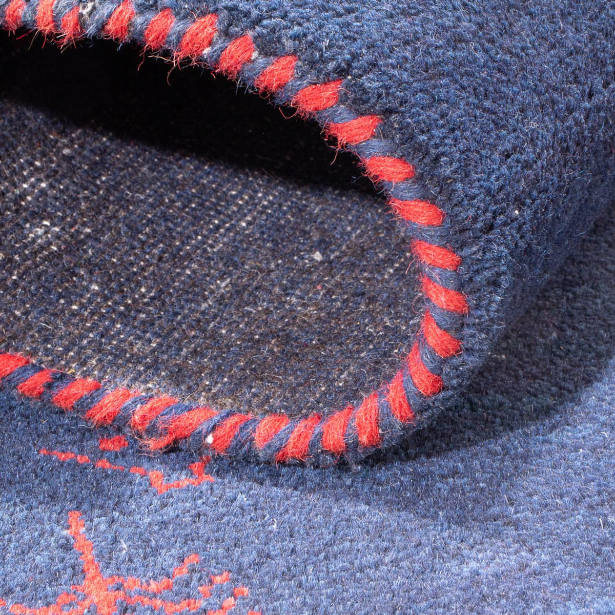 Tapis Gabbeh - Indus - 180 x 120 cm - bleu foncé