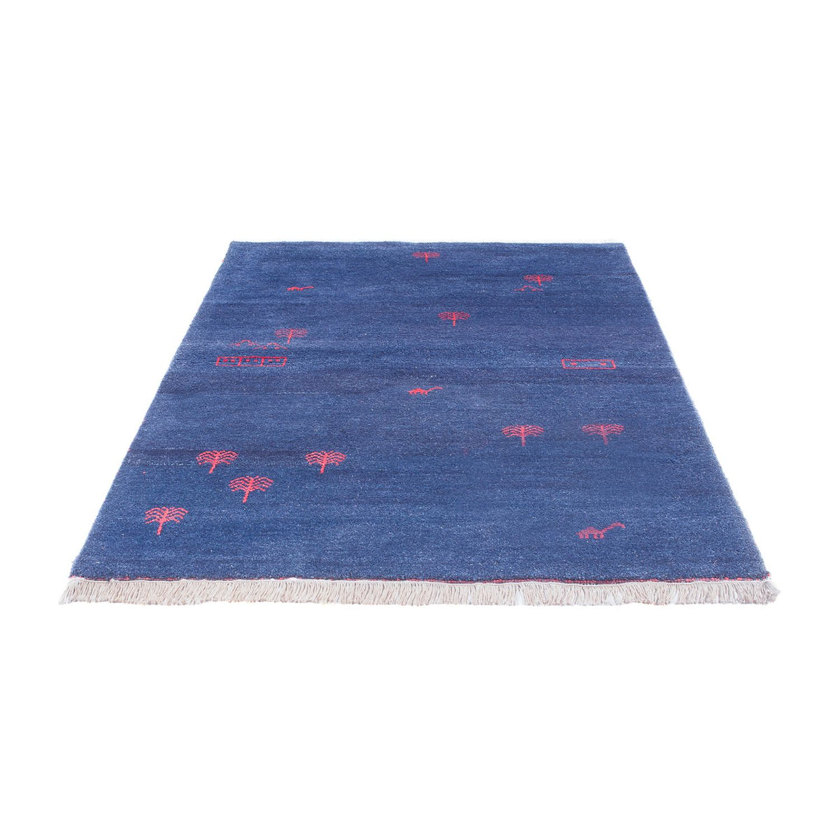 Tapis Gabbeh - Indus - 180 x 120 cm - bleu foncé
