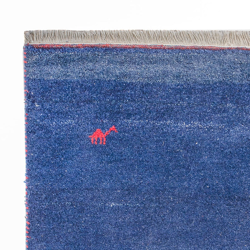 Tapis Gabbeh - Indus - 180 x 120 cm - bleu foncé