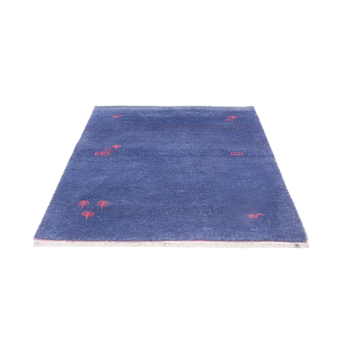 Tapis Gabbeh - Indus - 180 x 120 cm - bleu foncé
