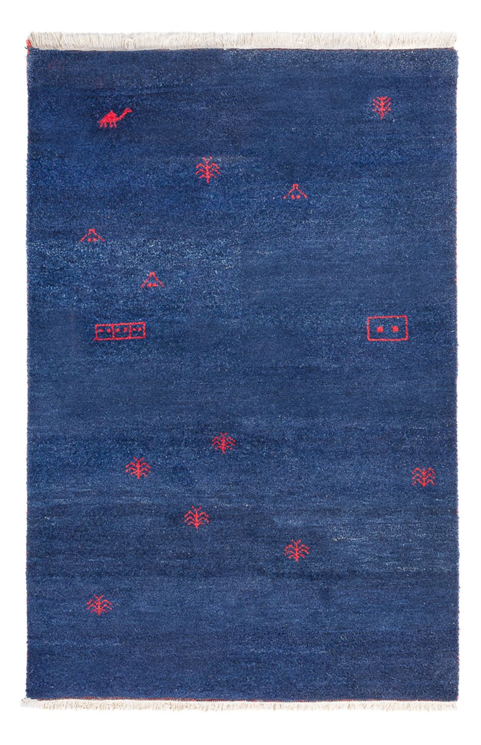 Tapis Gabbeh - Indus - 180 x 120 cm - bleu foncé