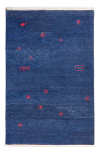 Tapis Gabbeh - Indus - 180 x 120 cm - bleu foncé