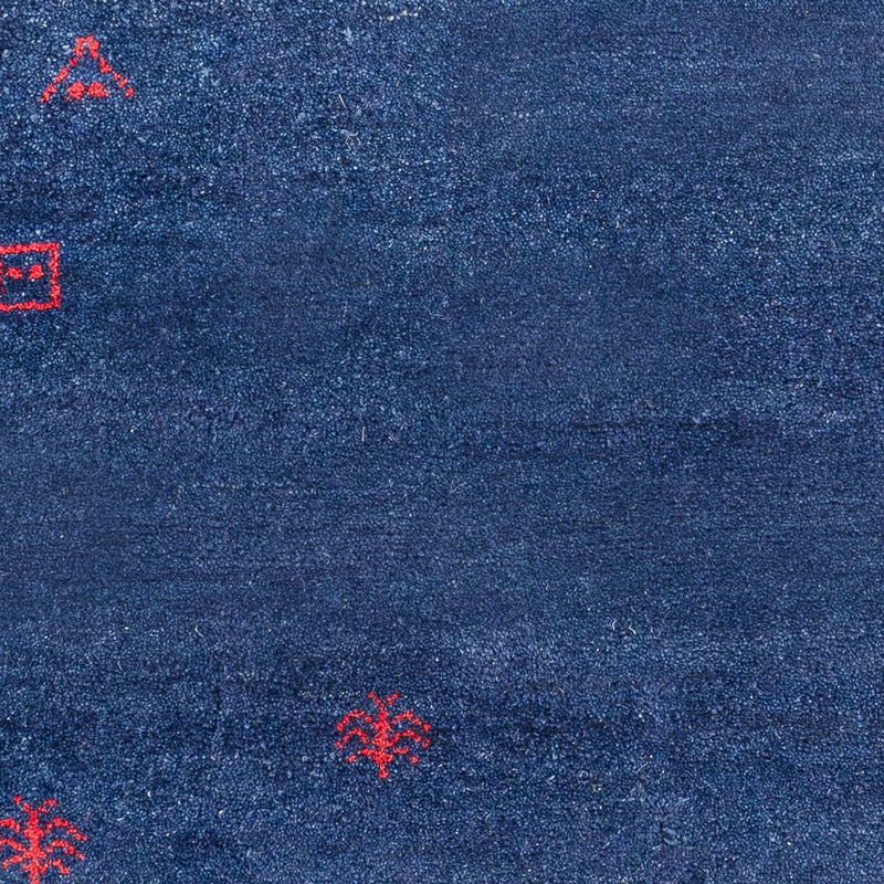 Tapis Gabbeh - Indus - 180 x 120 cm - bleu foncé