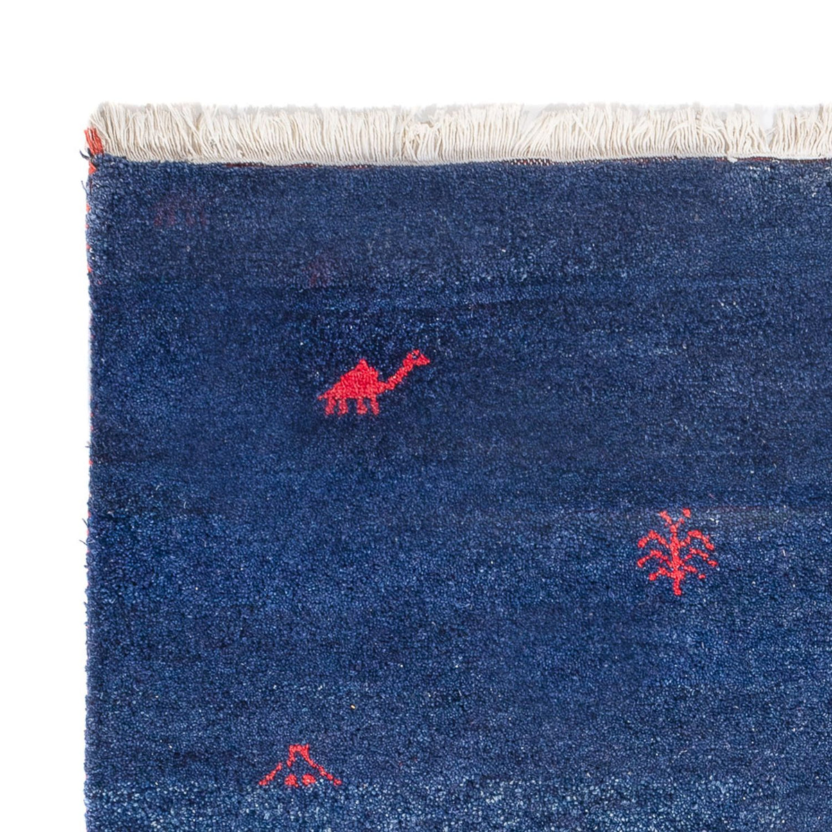 Tapis Gabbeh - Indus - 180 x 120 cm - bleu foncé