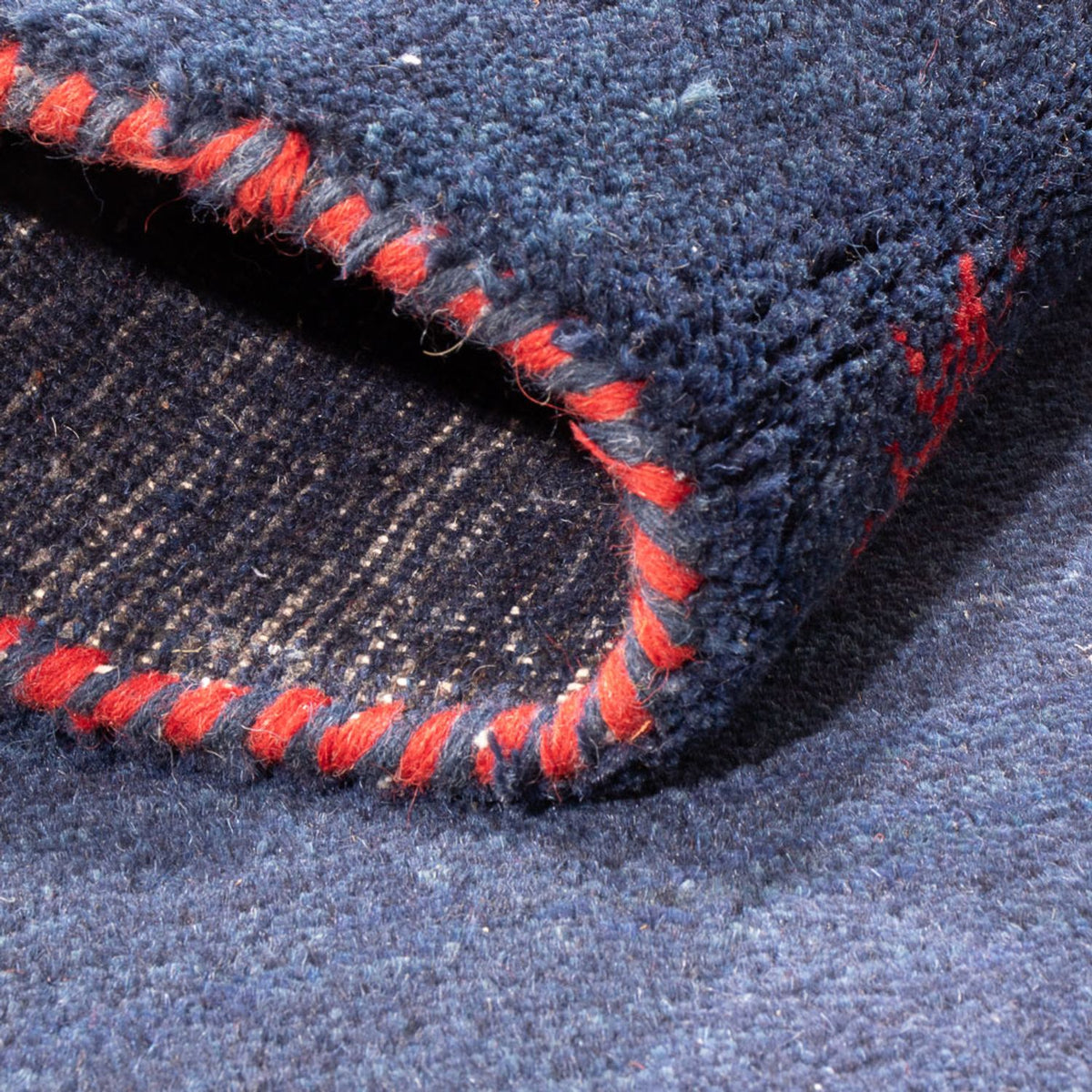 Tapis Gabbeh - Indus - 180 x 120 cm - bleu foncé