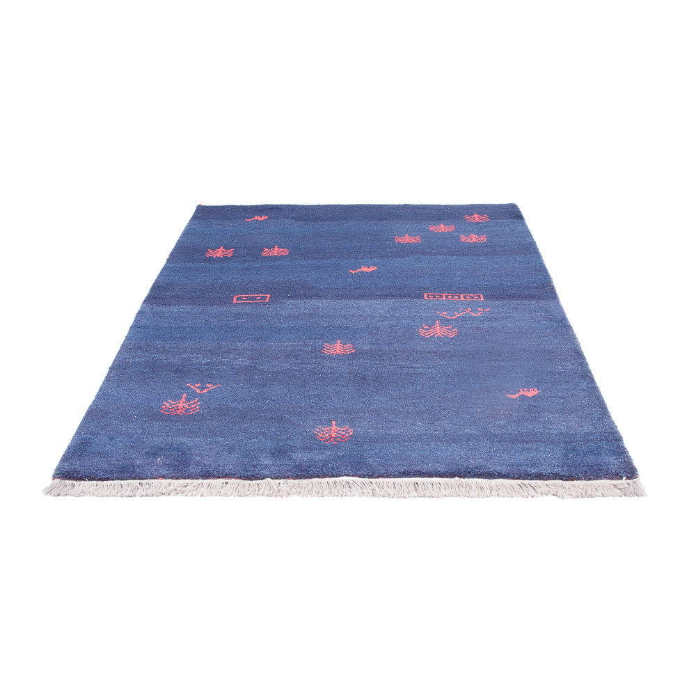 Tapis Gabbeh - Indus - 180 x 120 cm - bleu foncé