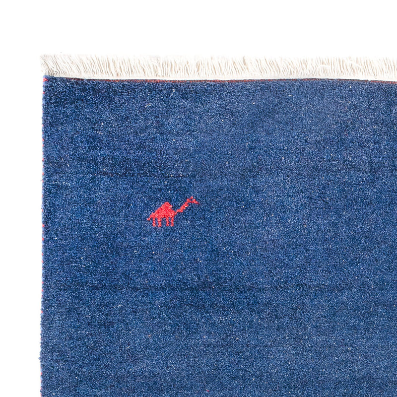 Tapis Gabbeh - Indus - 180 x 120 cm - bleu foncé