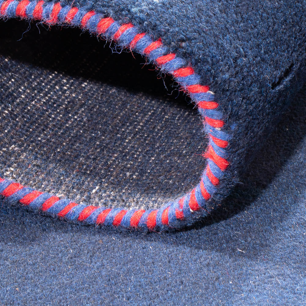 Tapis Gabbeh - Indus - 180 x 120 cm - bleu foncé