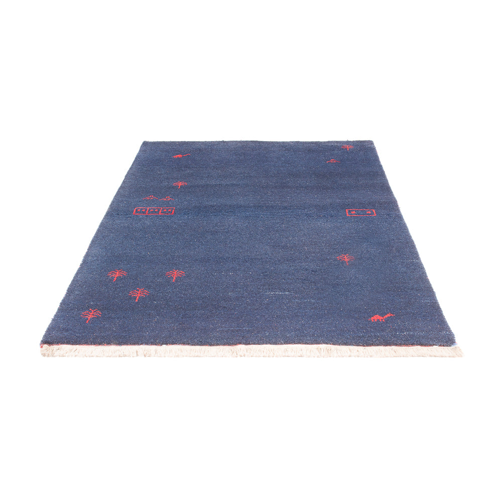 Tapis Gabbeh - Indus - 180 x 120 cm - bleu foncé