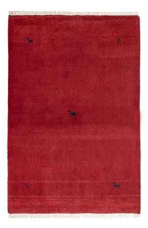 Tapis Gabbeh - Indus - 180 x 120 cm - rouge bordeaux