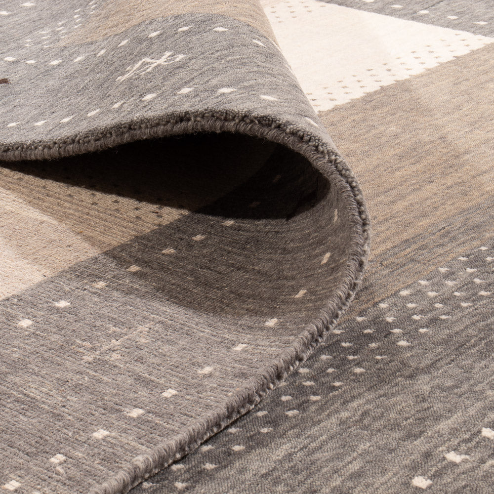 Tapis Gabbeh - Loribaft Softy - 240 x 170 cm - gris