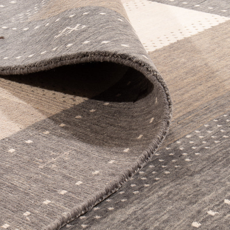 Tapis Gabbeh - Loribaft Softy - 240 x 170 cm - gris