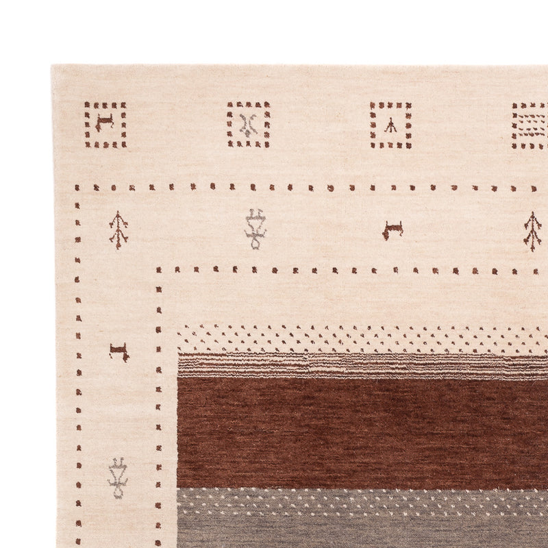 Tapis Gabbeh - Loribaft Softy - 240 x 170 cm - beige clair