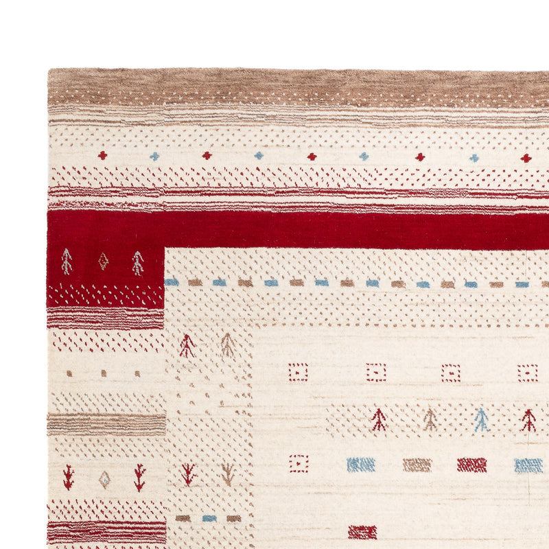 Tapis Gabbeh - Loribaft Softy - 240 x 170 cm - blanc naturel