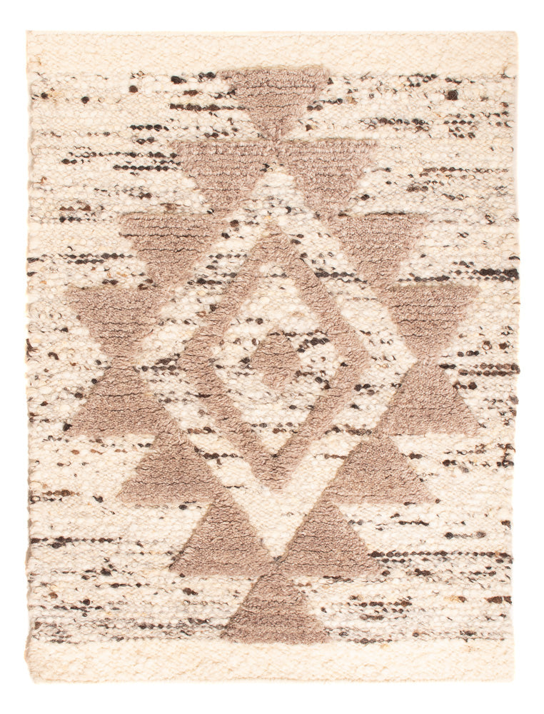Tapis en laine - 90 x 60 cm - beige clair
