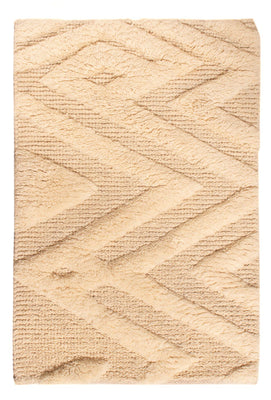 Tapis en laine - 90 x 60 cm - beige clair