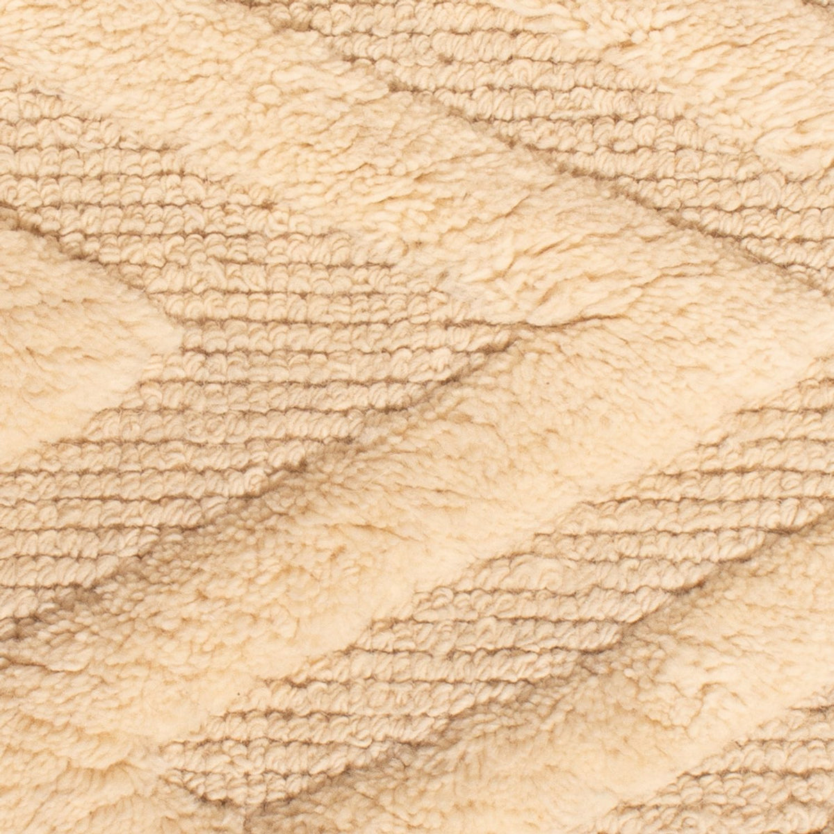 Tapis en laine - 90 x 60 cm - beige clair