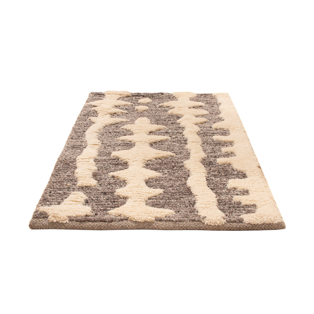 Tapis en laine - 90 x 60 cm - beige