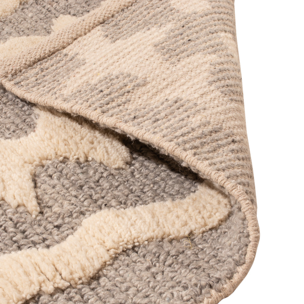 Tapis en laine - 90 x 60 cm - beige