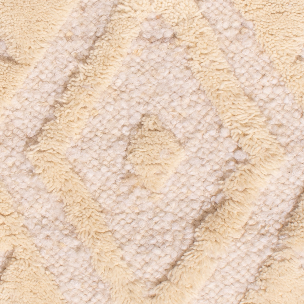 Tapis en laine - 90 x 60 cm - beige