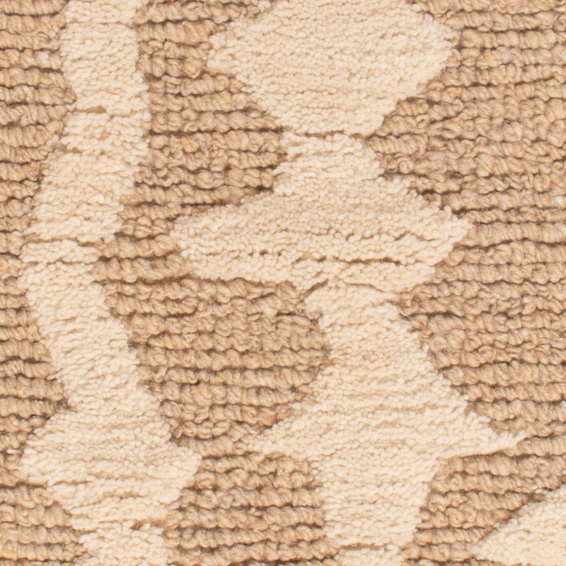 Tapis en laine - 90 x 60 cm - beige foncé