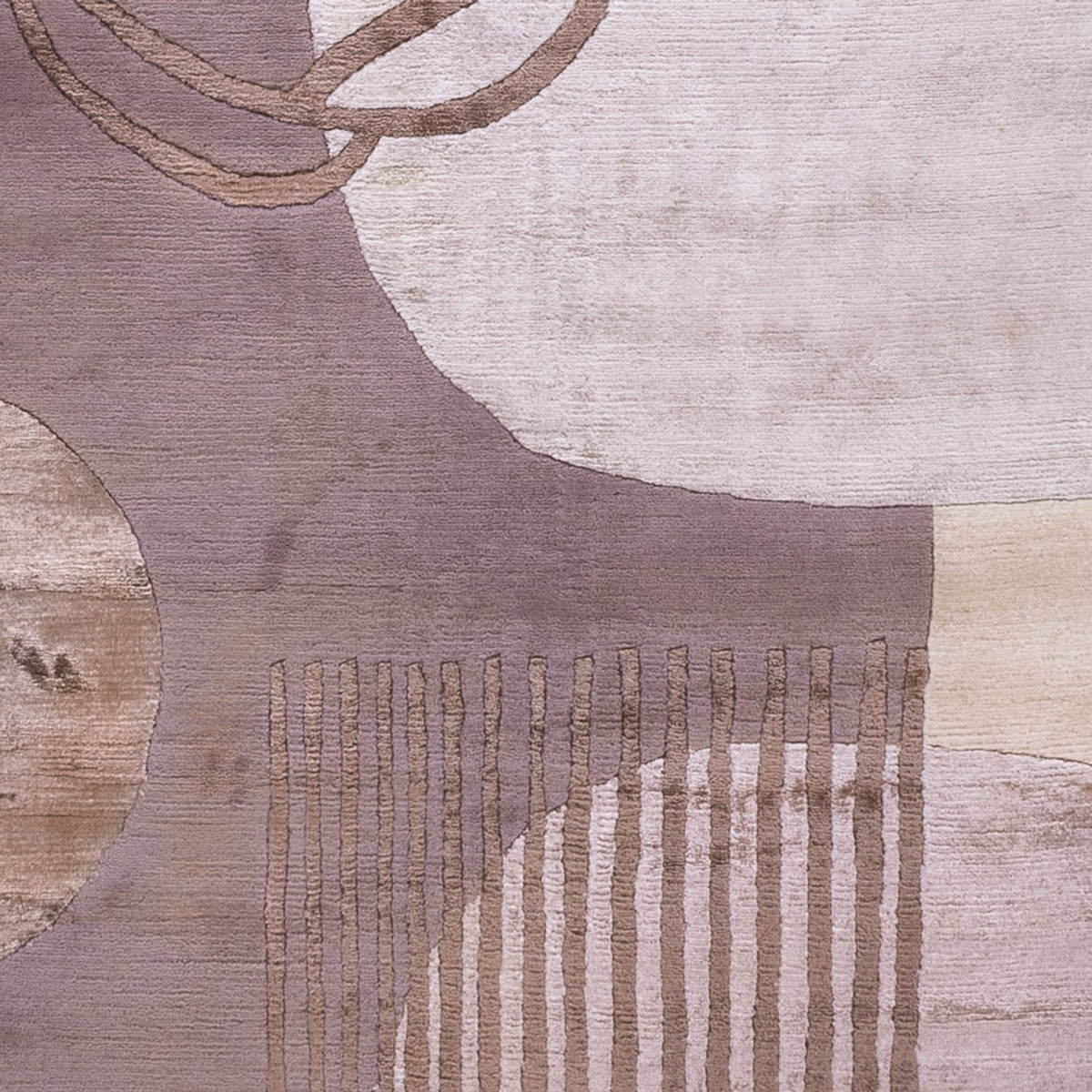 Tapis design - 244 x 164 cm - argent