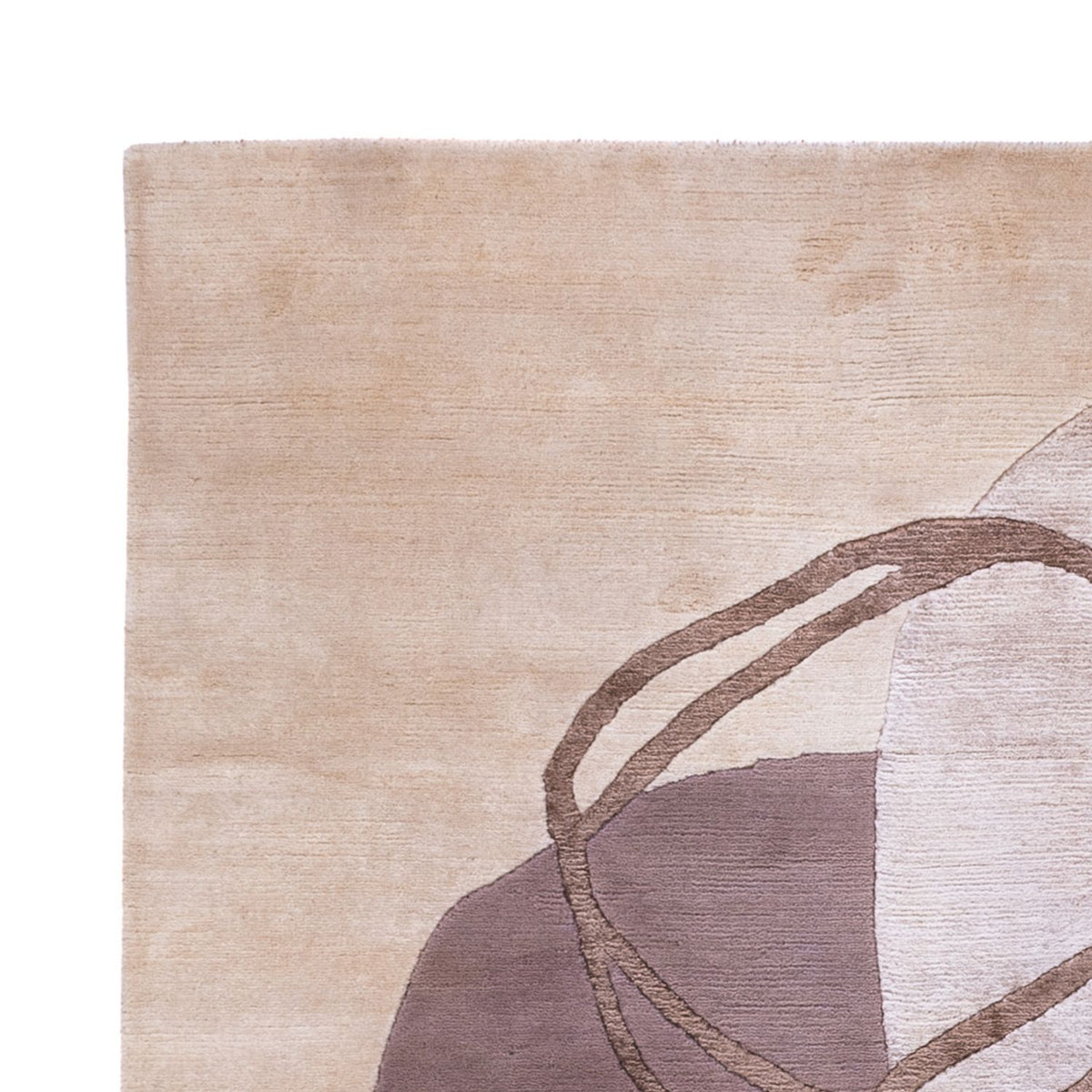 Tapis design - 244 x 164 cm - argent