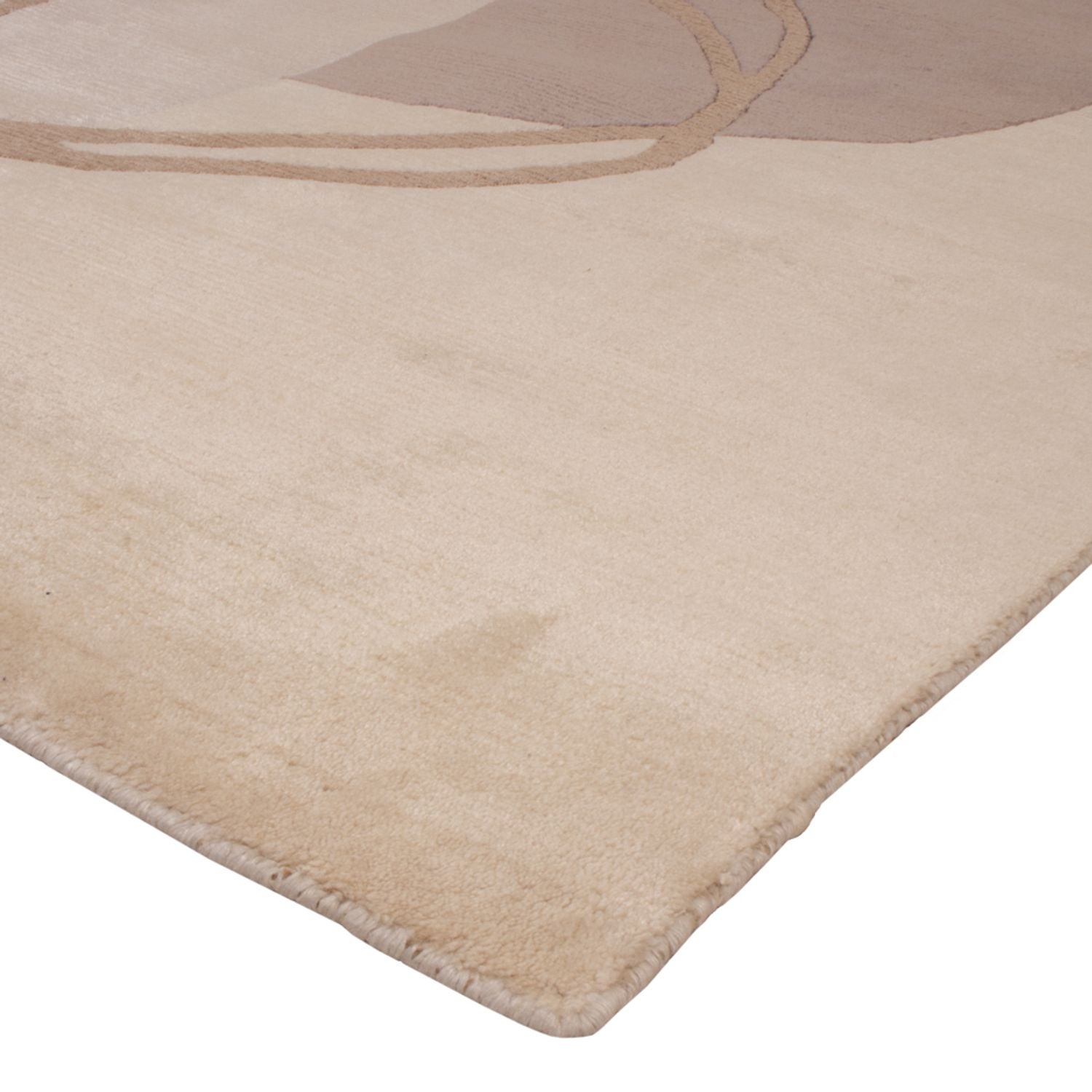 Tapis design - 244 x 164 cm - argent