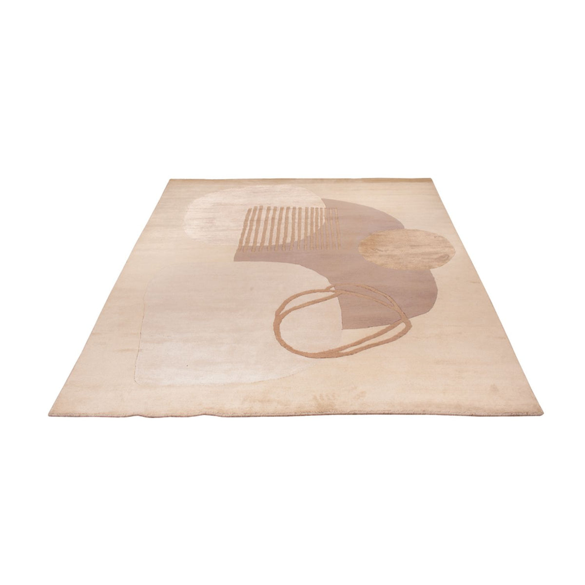 Tapis design - 244 x 164 cm - argent